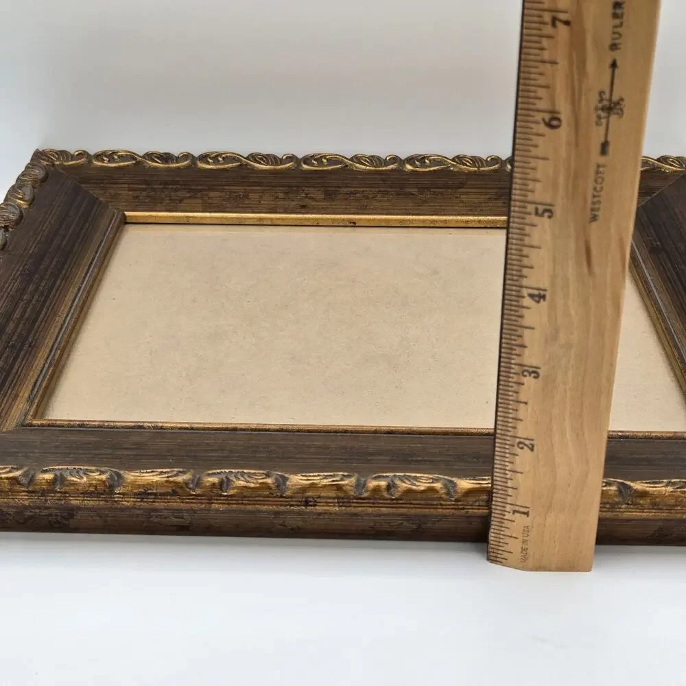 Vintage Ornate Gilt Wood Frame 14x12x1.5